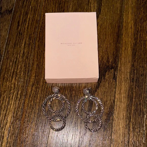 Mignonne Gavigan black/crystal earrings - Picture 2 of 2